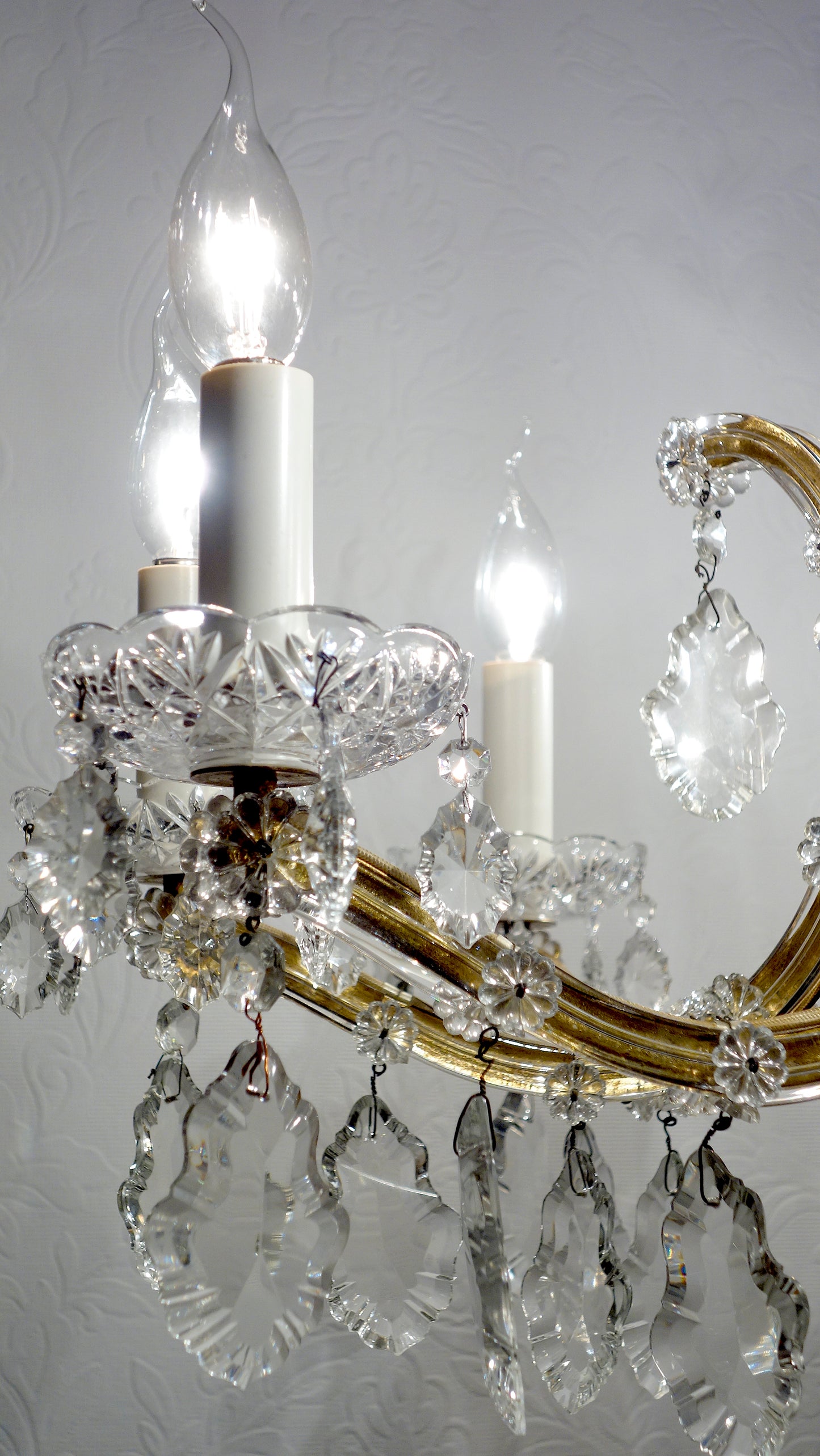 Hochwertige Vintage Maria Theresia Kronleuchter von PALWA, 1960er