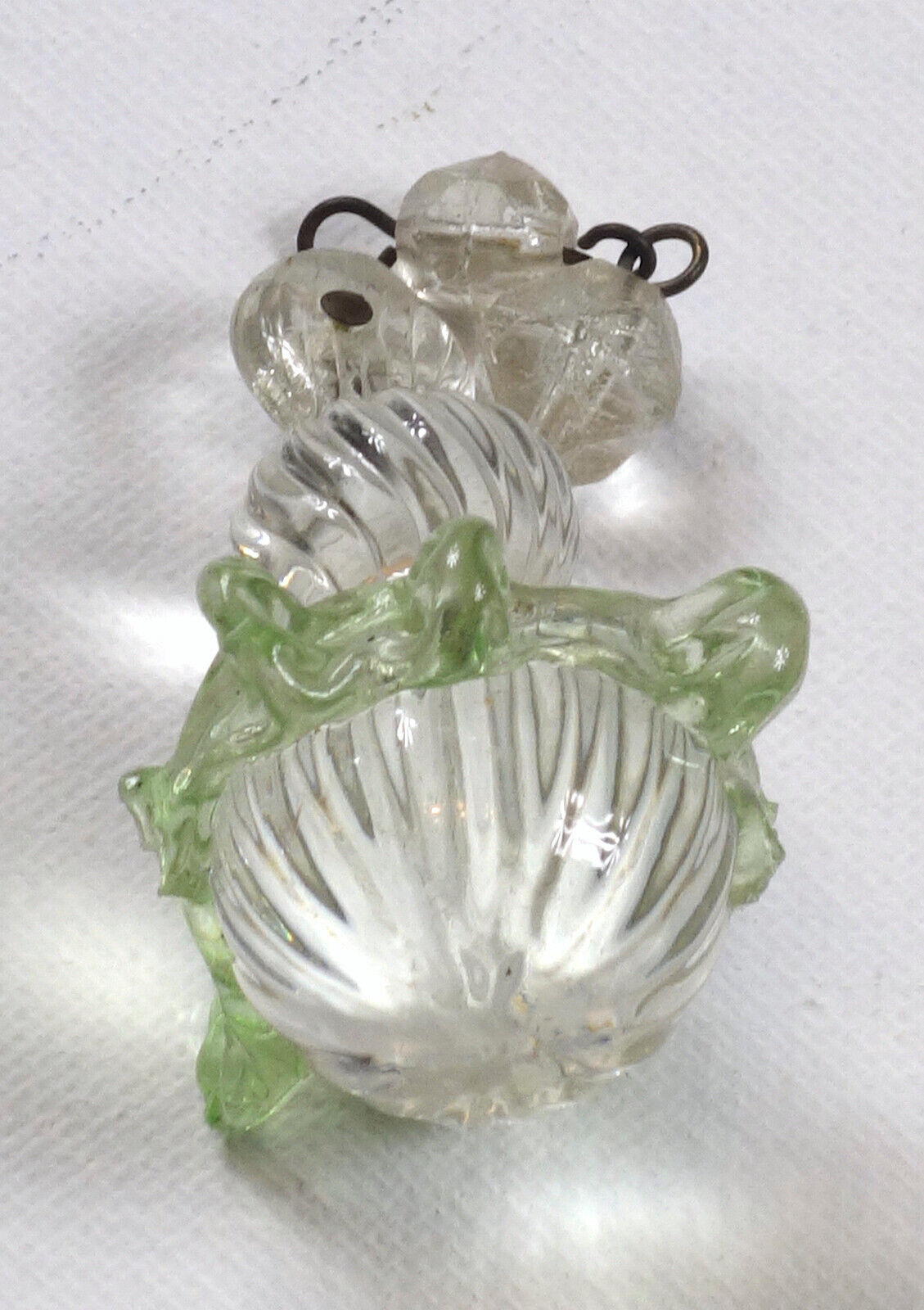 Wunderschöne Metall Murano Glasblumen Kronleuchter, Lüster 3 Flammig