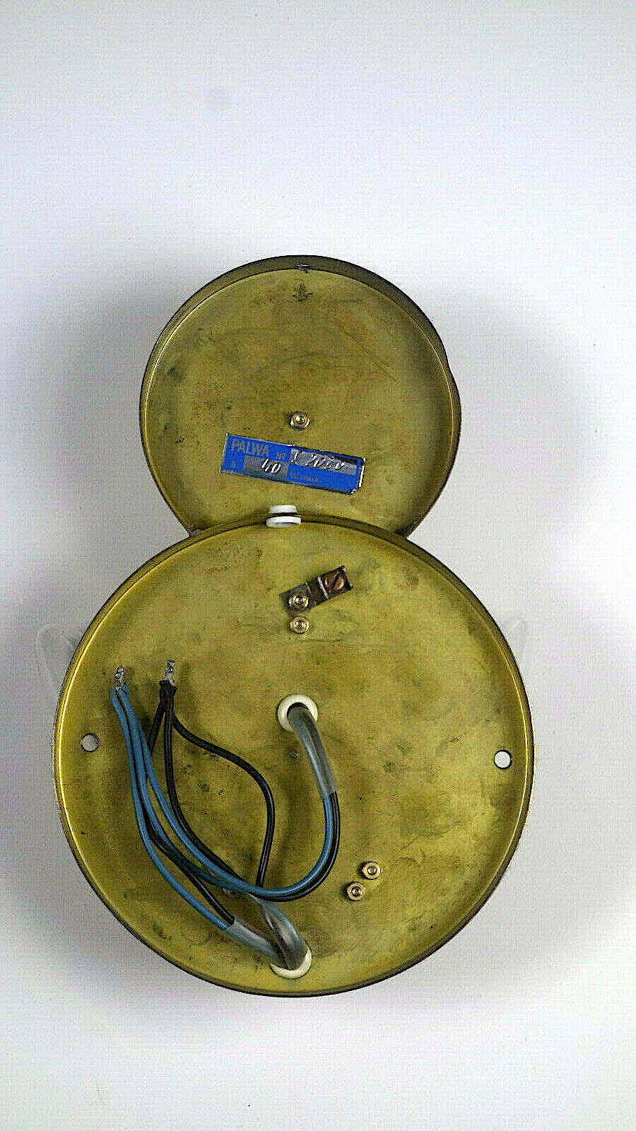 Hochwertige seltene Messing Bleikristall PALWA Wandlampe 30 cm Hoch